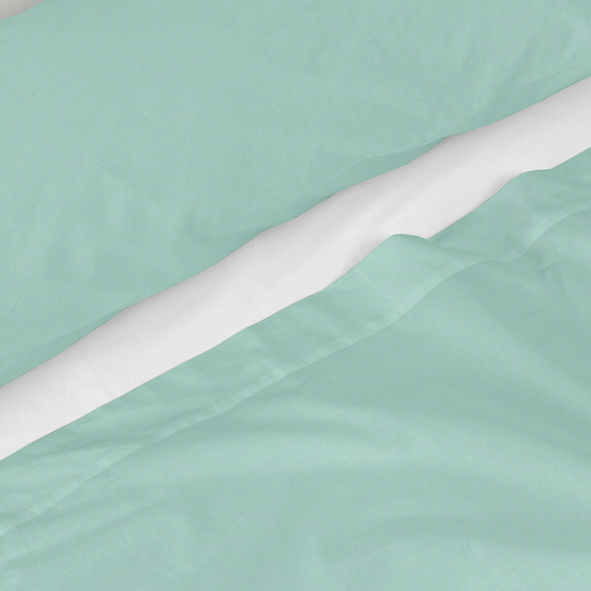 Juego de Sábanas HappyFriday BASIC KIDS Menta Cama de 80/90 2 Piezas