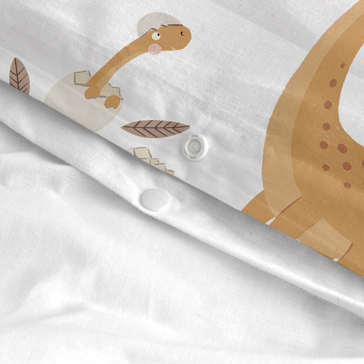 Juego de funda nórdica HappyFriday Moshi Moshi Dino Family Multicolor Cama de 80 2 Piezas