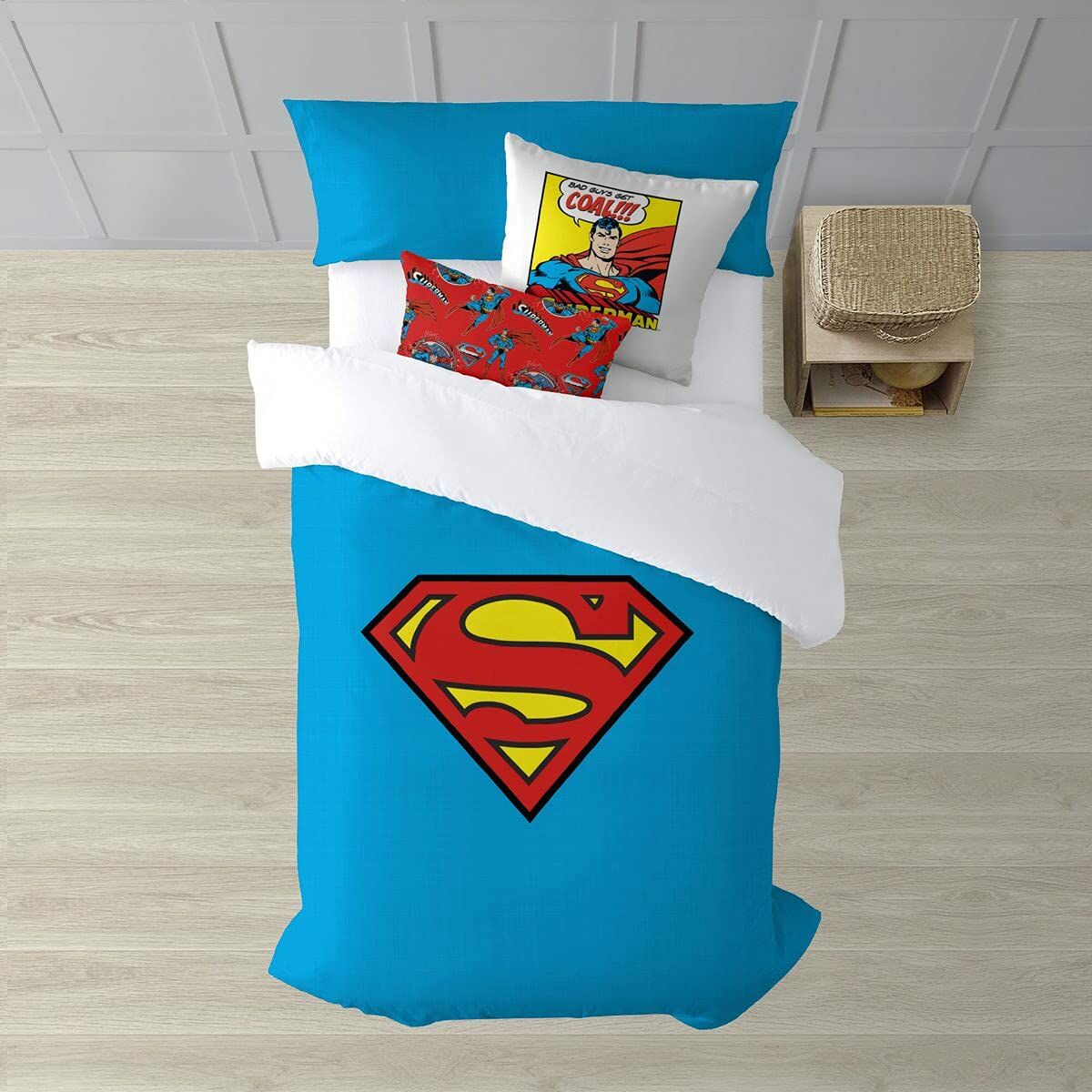 Funda Nórdica Superman Superman Multicolor 175 Hilos 260 x 240 cm