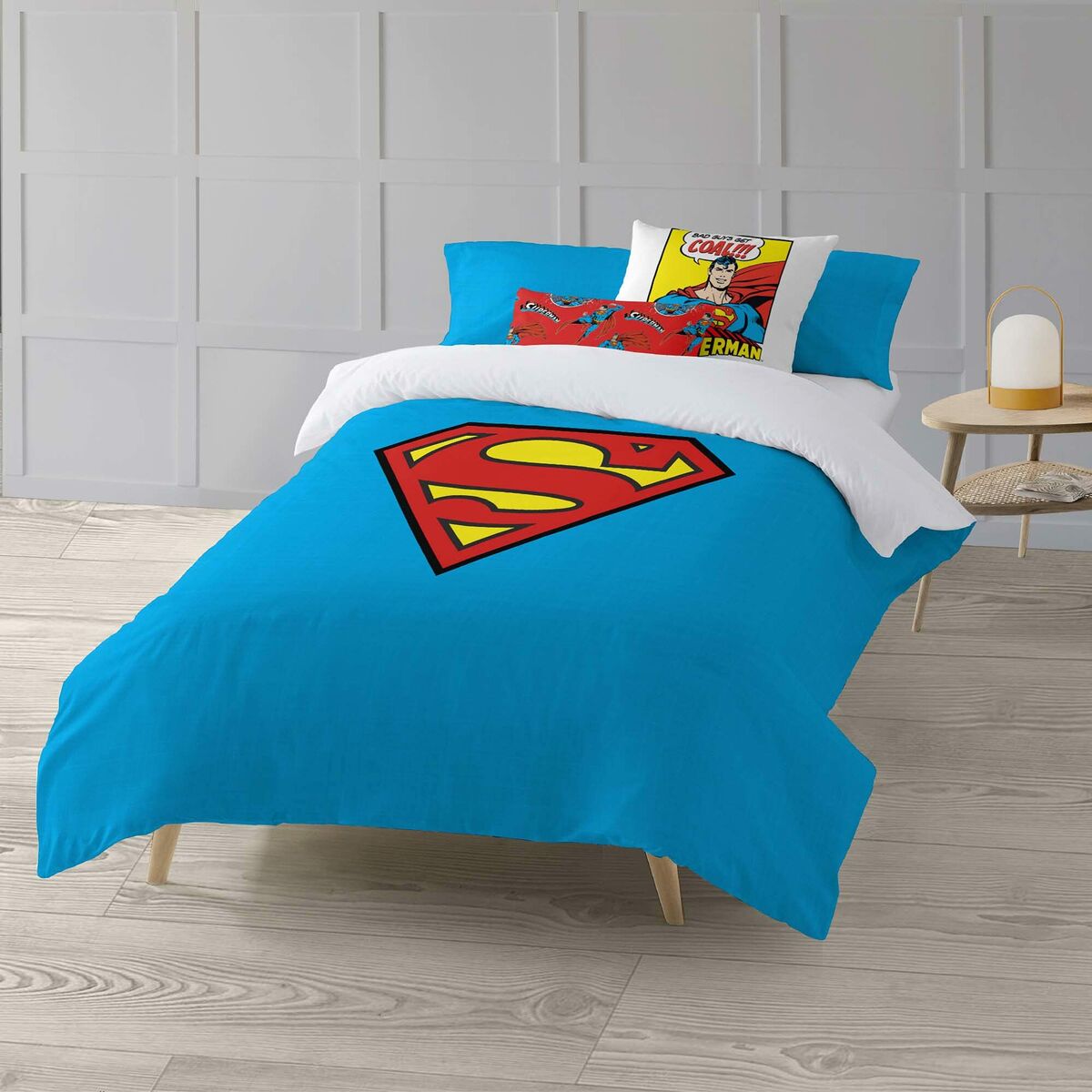 Funda Nórdica Superman Superman Multicolor 175 Hilos 260 x 240 cm