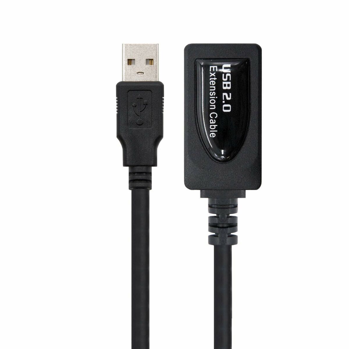 Cable Alargador USB NANOCABLE 10.01.0213 Negro 15 m