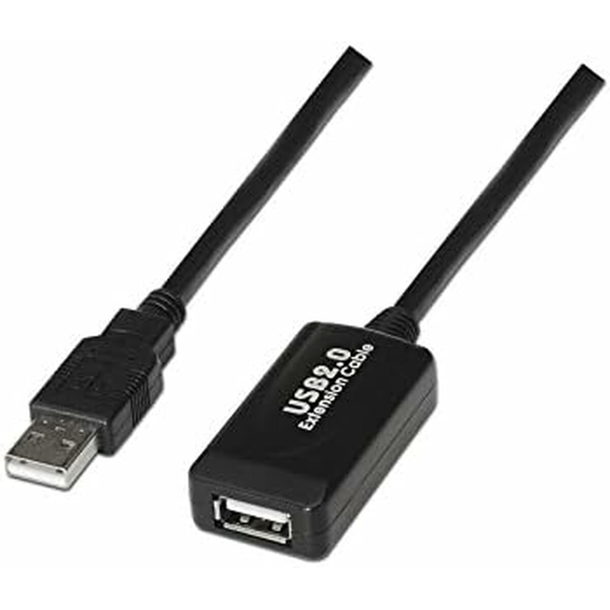Cable Alargador USB NANOCABLE 10.01.0213 Negro 15 m