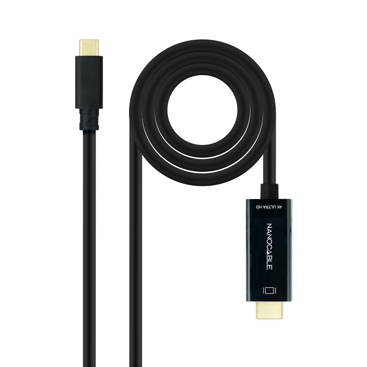 Cable USB-C a HDMI NANOCABLE 10.15.5102 1,8 m Negro
