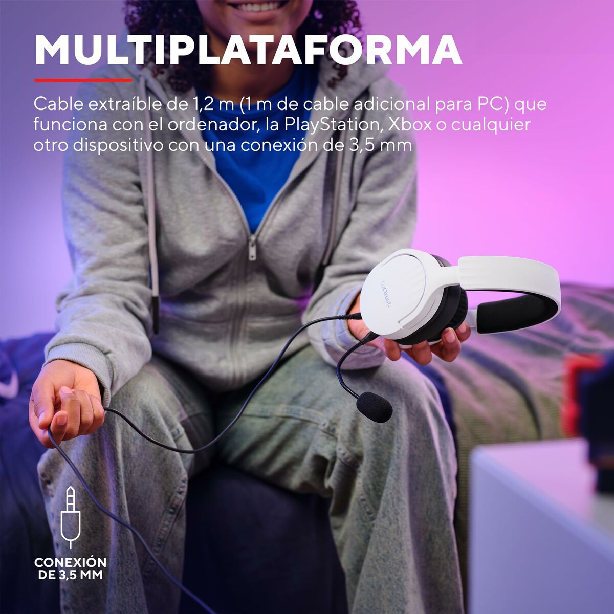 Auriculares con Micrófono Gaming Trust 25210