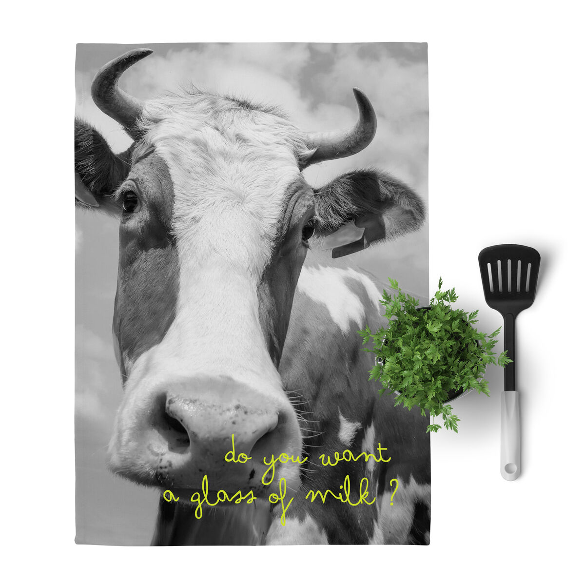 Paño de Cocina HappyFriday Blanc Farm Multicolor 70 x 50 cm (2 Unidades)