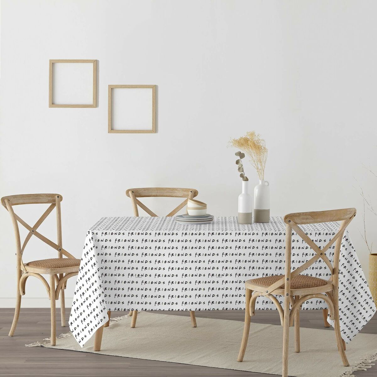 Mantel antimanchas Belum Friends White Multicolor 300 x 150 cm