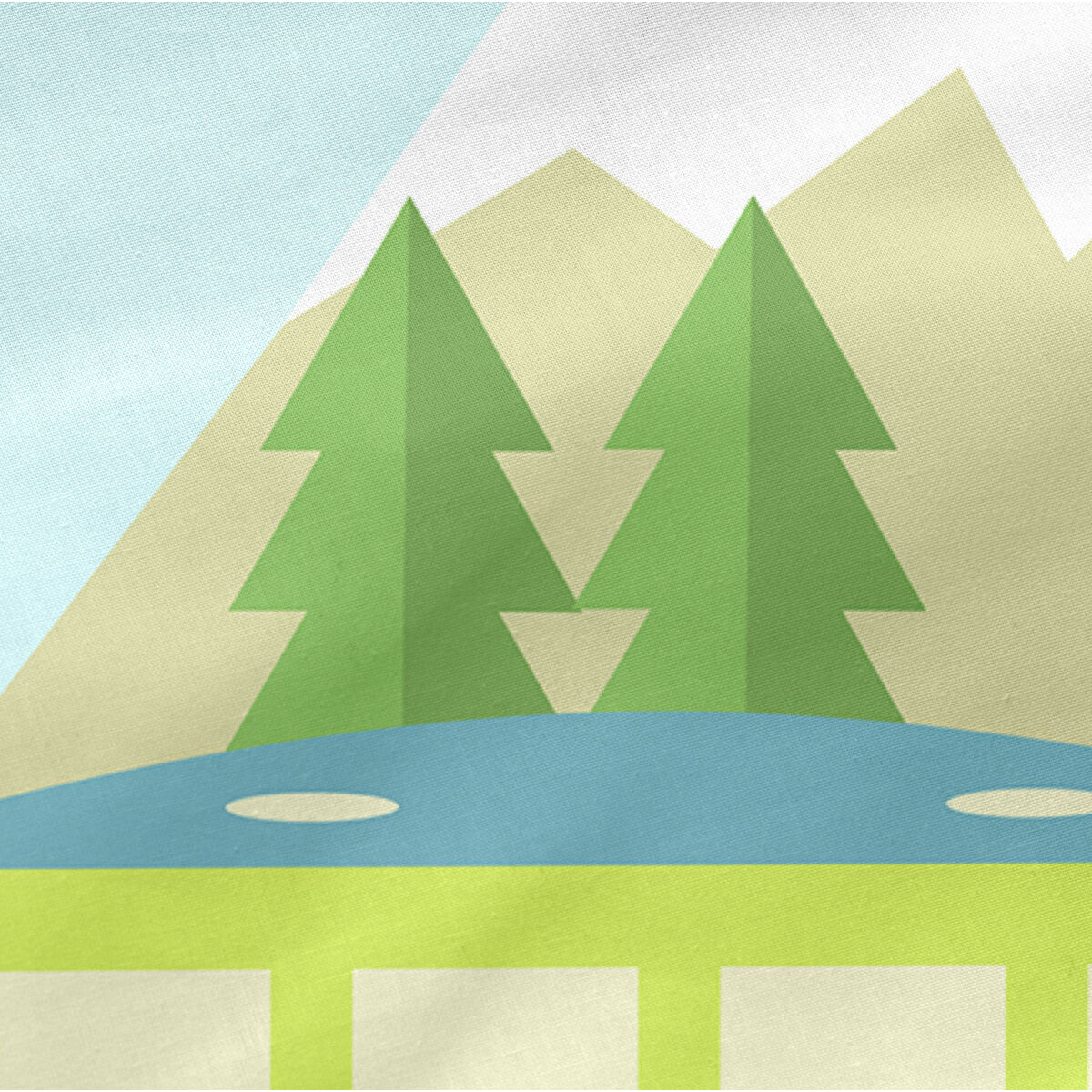 Protector de Cuna HappyFriday Happynois Train Multicolor 210 x 40 cm