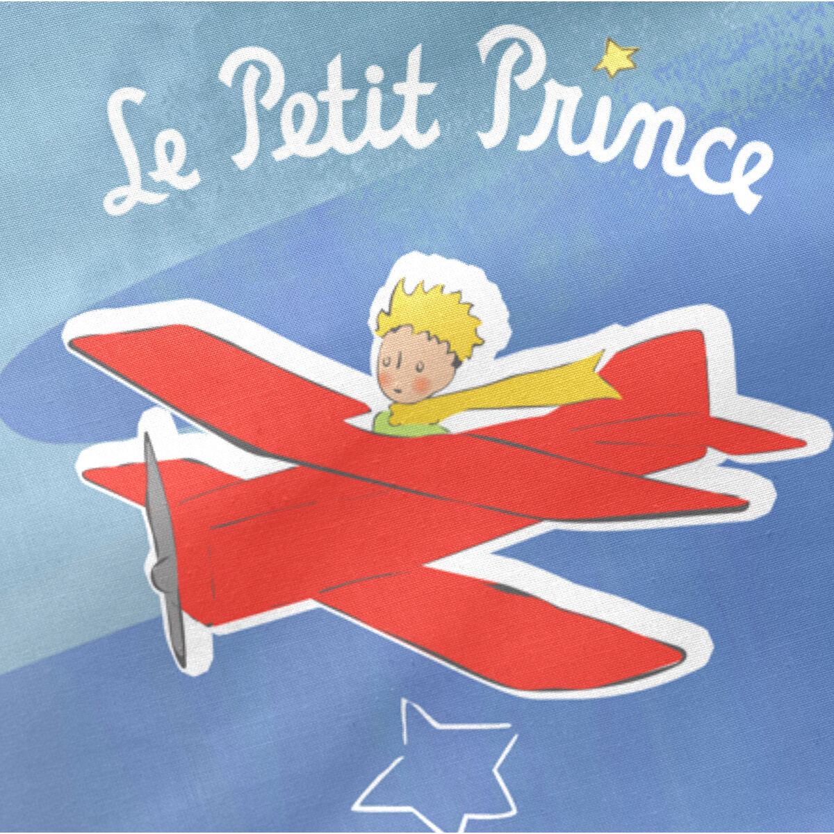 Protector de Cuna HappyFriday Le Petit Prince Son avion Multicolor 210 x 40 cm
