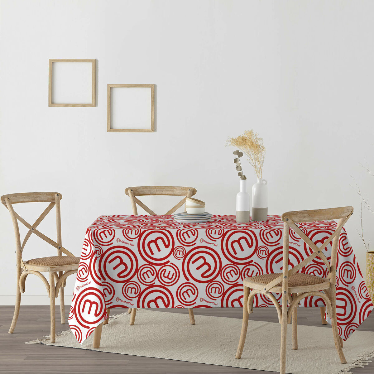 Mantel resinado antimanchas Belum Masterchef Multicolor 150 x 150 cm