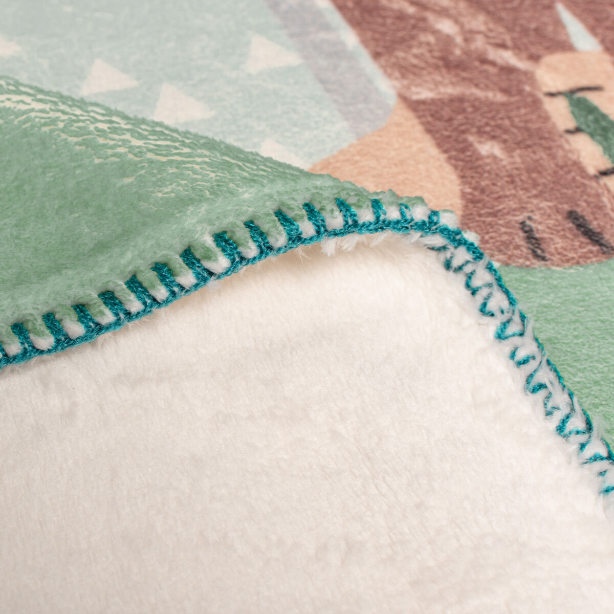 Manta HappyFriday Moshi Moshi Harvestwood Multicolor Microfibra 110 x 140 cm