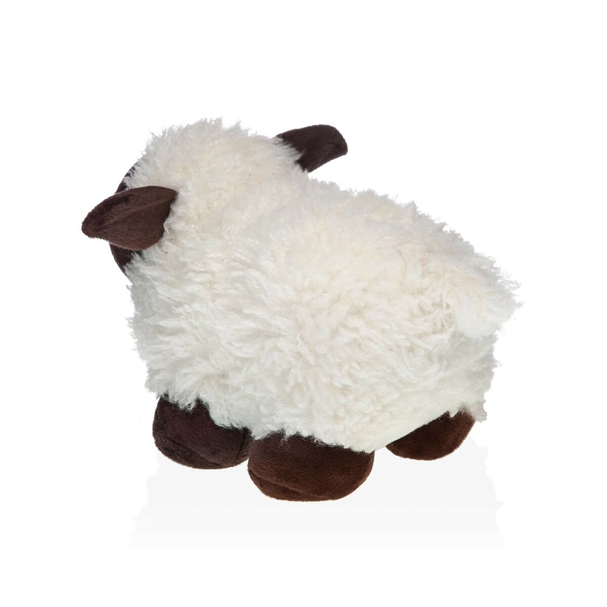 Sujetador de puerta Versa Textil 14 x 18 x 29 cm Oveja Blanco