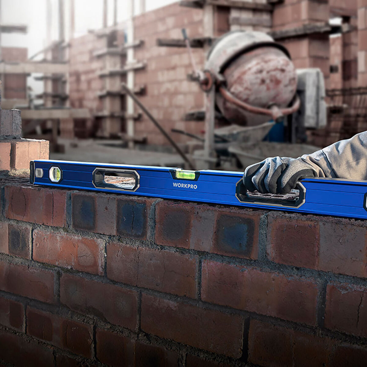 Nivel de Burbuja Workpro Aluminio 60 cm Magnético