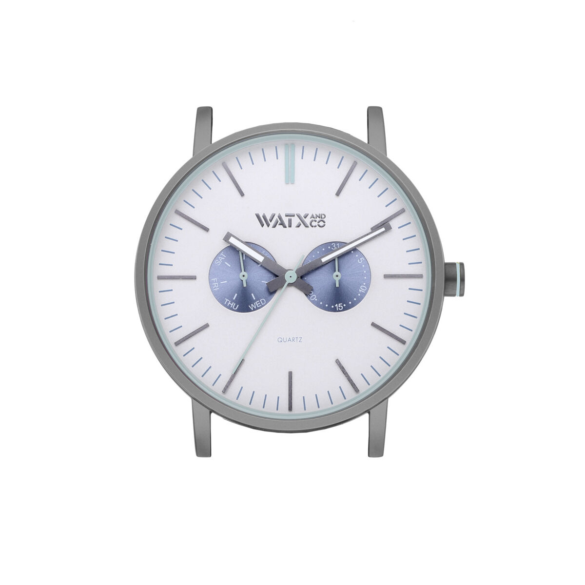 Reloj Unisex Watx & Colors WXCA2733 Gris Plateado (Ø 44 mm)