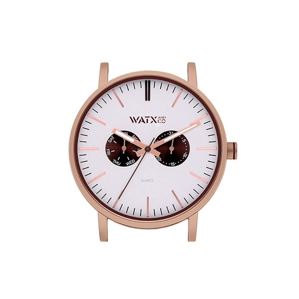 Reloj Unisex Watx & Colors WXCA2735  Gris Rosa Plateado (Ø 44 mm)