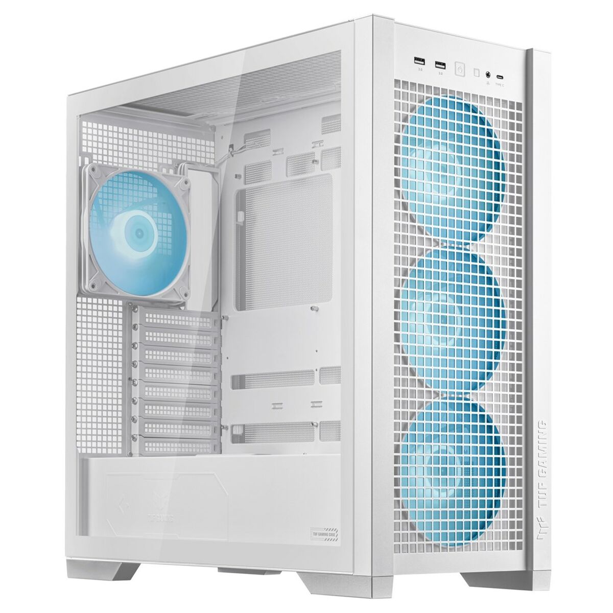 Caja Semitorre ATX Asus TUF GAMING GT302 TG ARGB Blanco Multicolor
