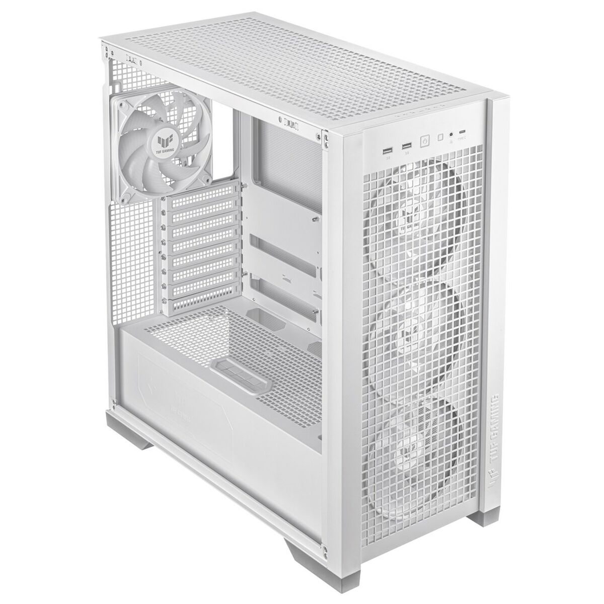 Caja Semitorre ATX Asus TUF GAMING GT302 TG ARGB Blanco Multicolor