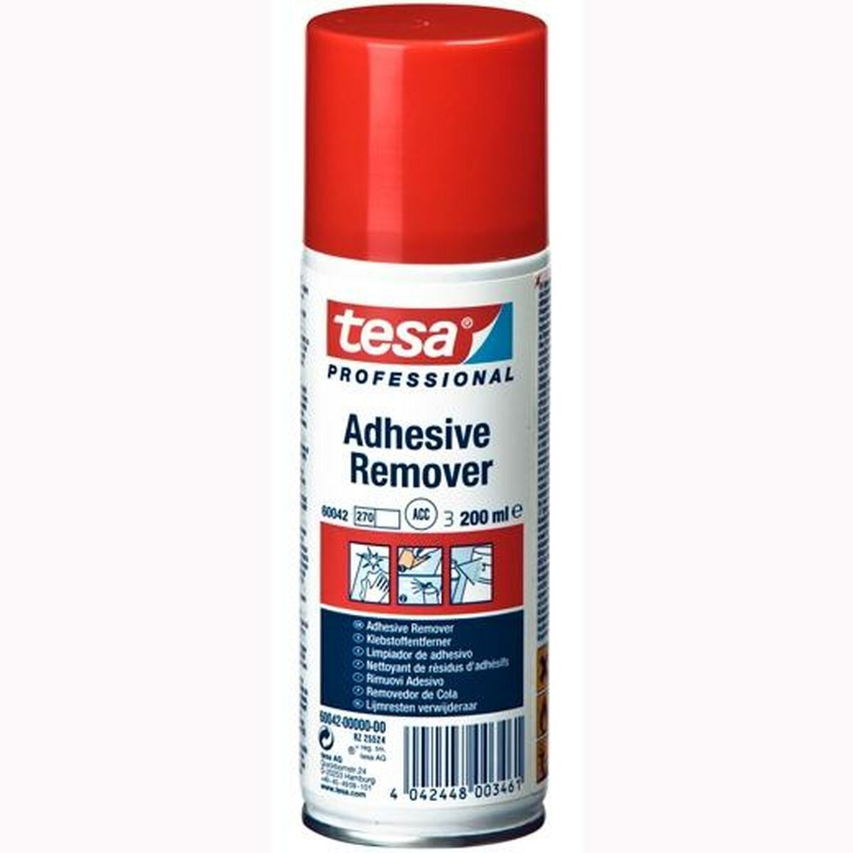 Limpiador Adhesivo TESA 200 ml Spray (12 Unidades)