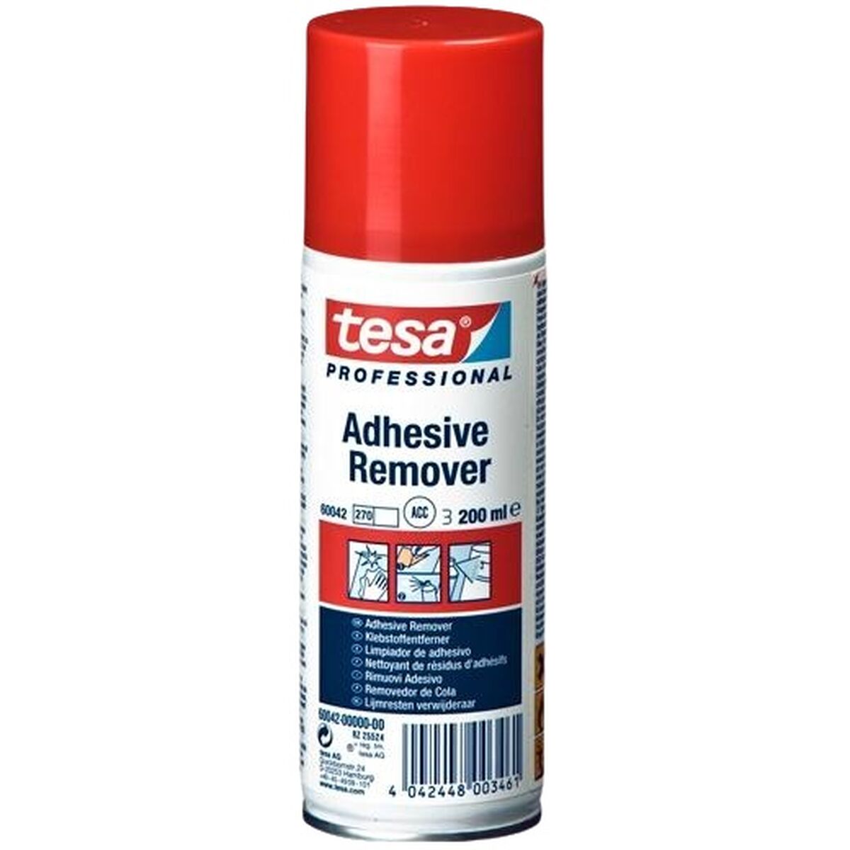 Limpiador Adhesivo TESA 200 ml Spray (12 Unidades)