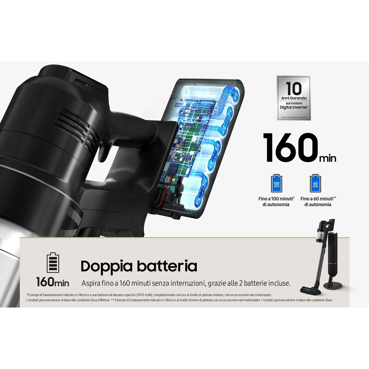 Aspirador de Mano Samsung VS28C9784QK/WA Negro