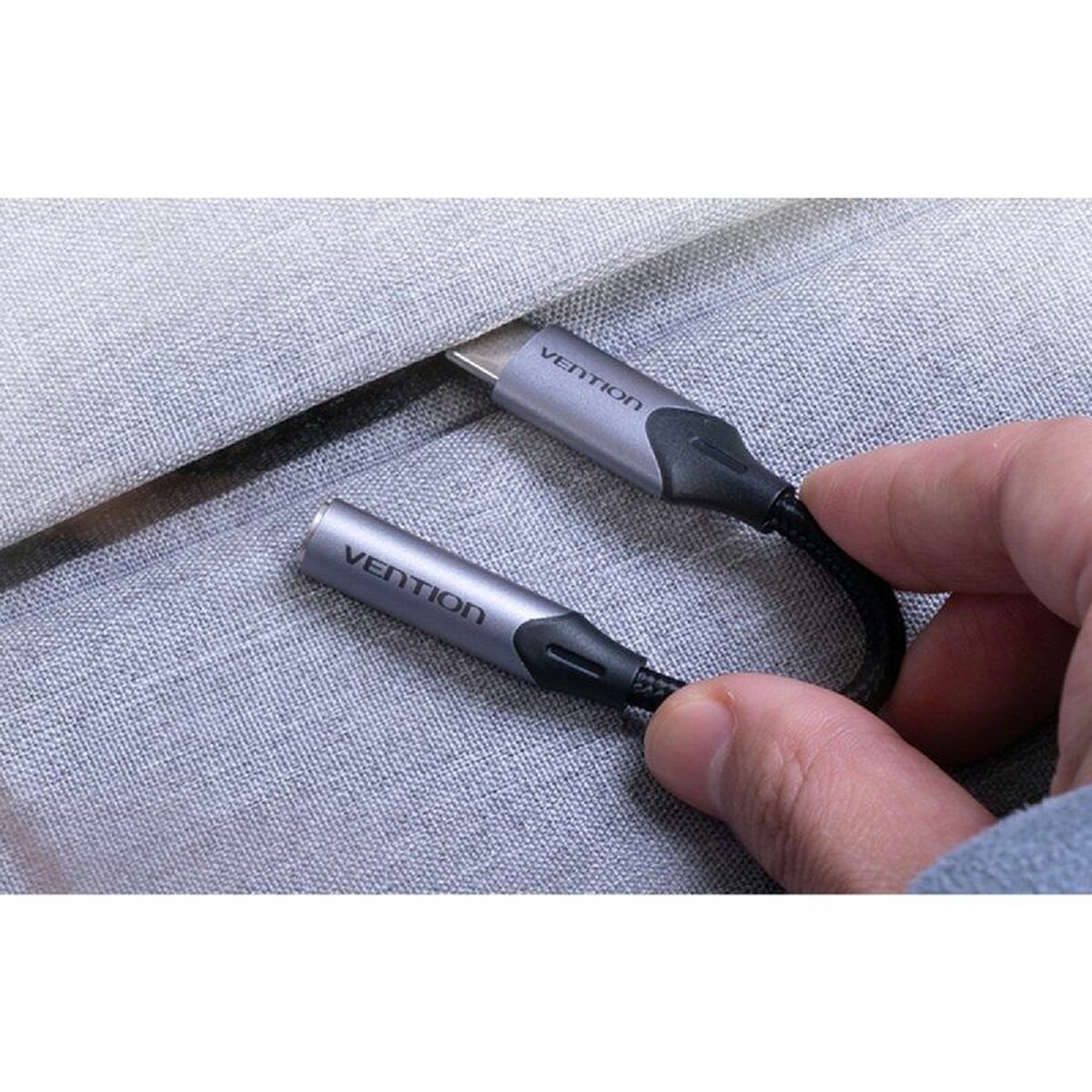 Adaptador USB-C a Jack 3.5 mm Vention BGJHA 10 cm