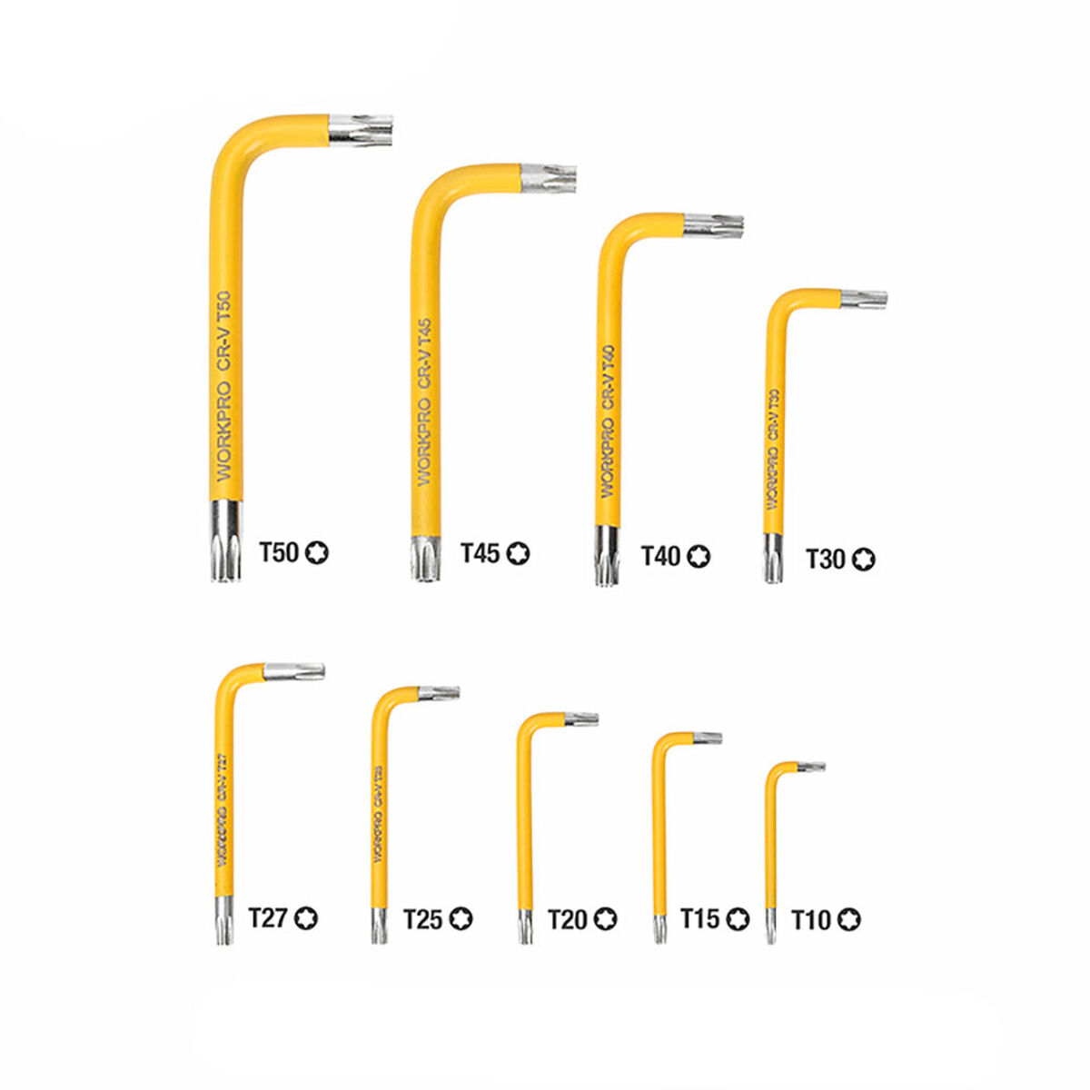 Juego Llaves Torx Workpro 9 Piezas