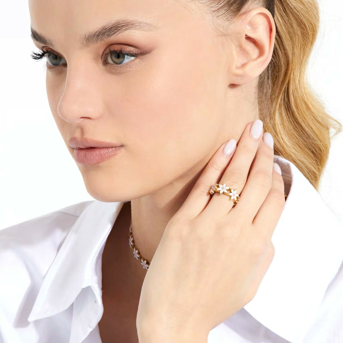 Anillo Mujer Guess JUBR04132JWYGWH52 12