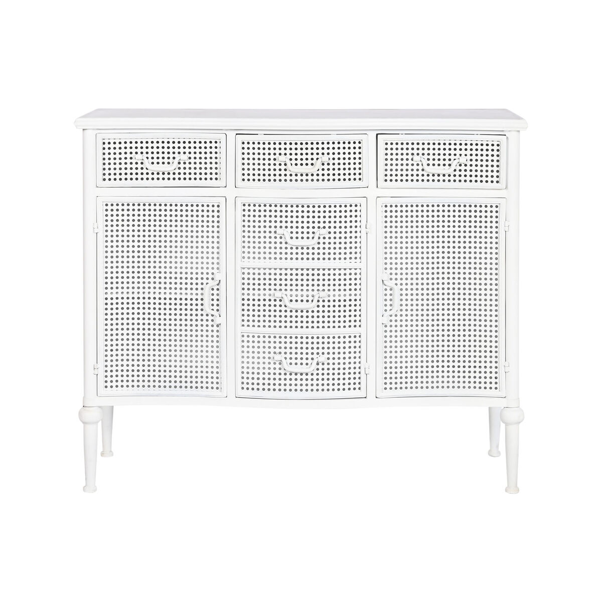 Aparador Home ESPRIT Blanco Metal 101 x 42 x 85 cm