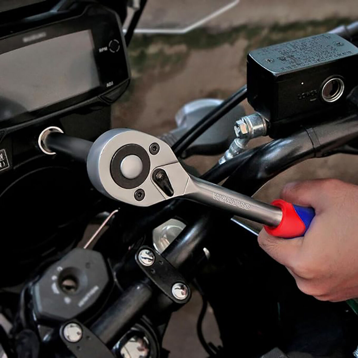 Juego de llaves de vaso Workpro 1/4" 14 Piezas