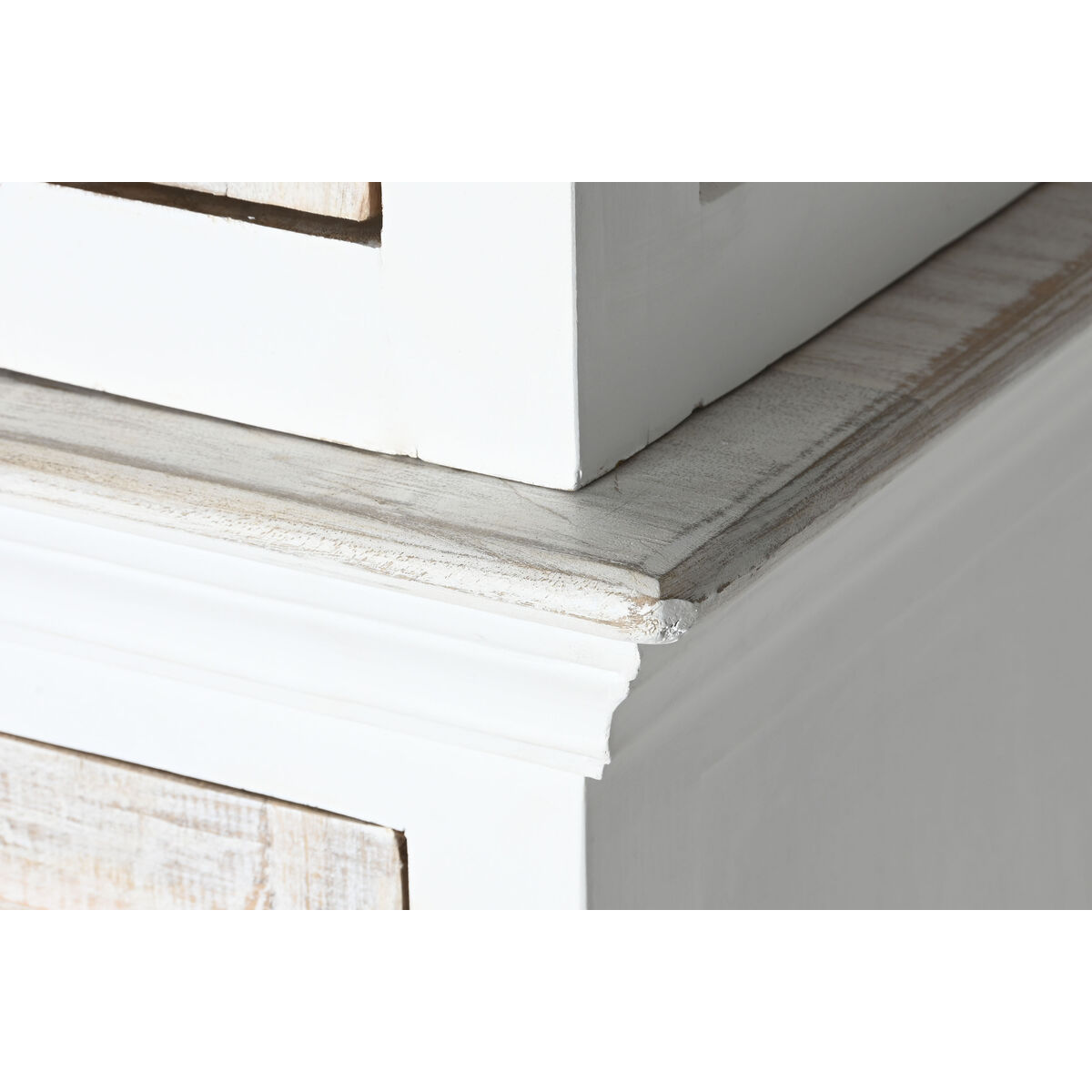 Vitrina Home ESPRIT Cristal Madera de mango 180 x 45 x 220 cm