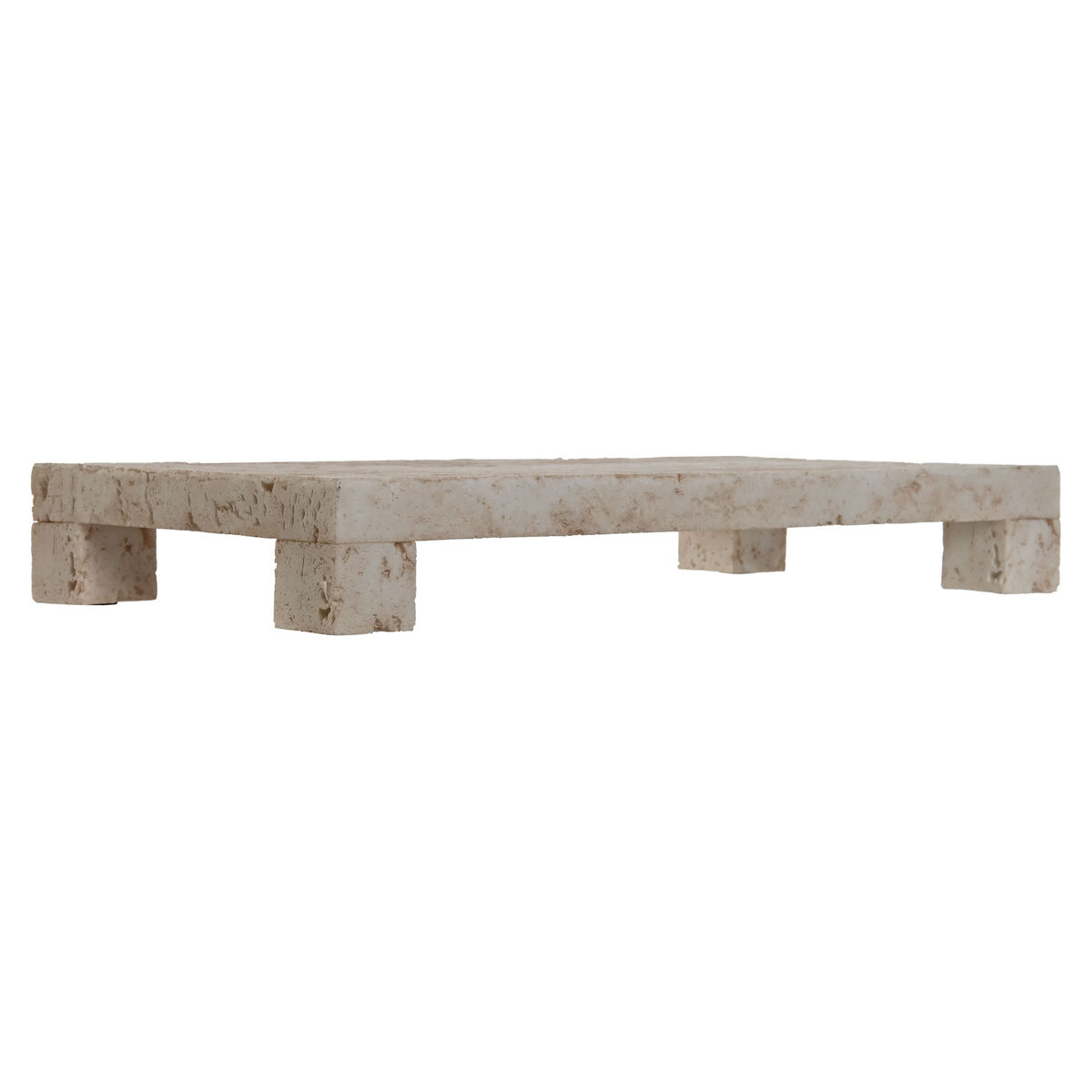 Centro de Mesa Home ESPRIT Beige Resina 34 x 17 x 4 cm