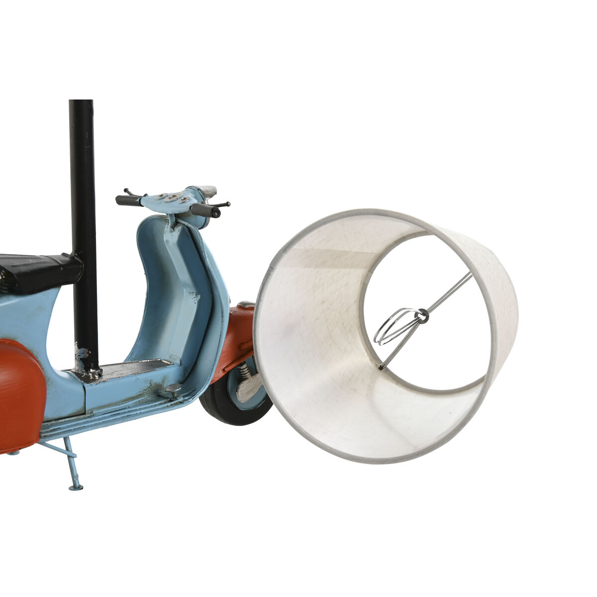 Lámpara de mesa Home ESPRIT Azul Naranja Lino Metal 31 x 15 x 34 cm