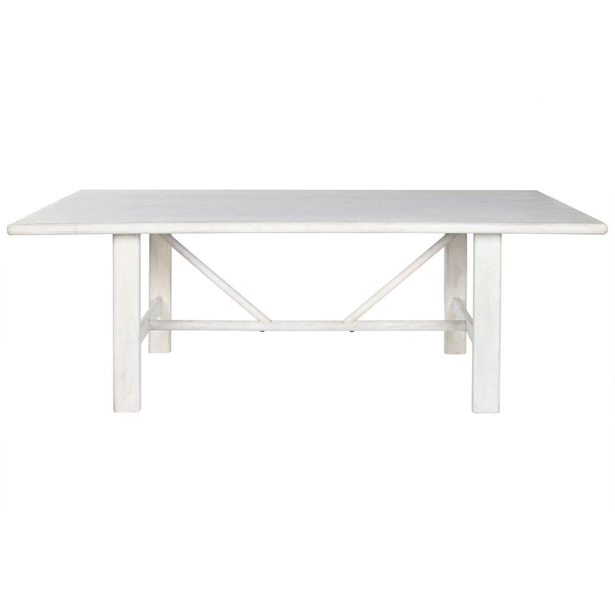 Mesa de Comedor Home ESPRIT Blanco Madera de mango 213,4 x 96,5 x 76,2 cm