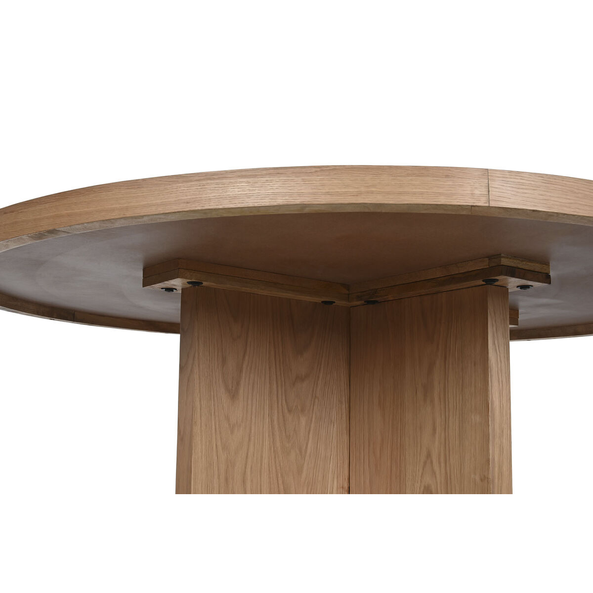 Mesa de Comedor Home ESPRIT Natural madera de roble 152 x 152 x 78 cm