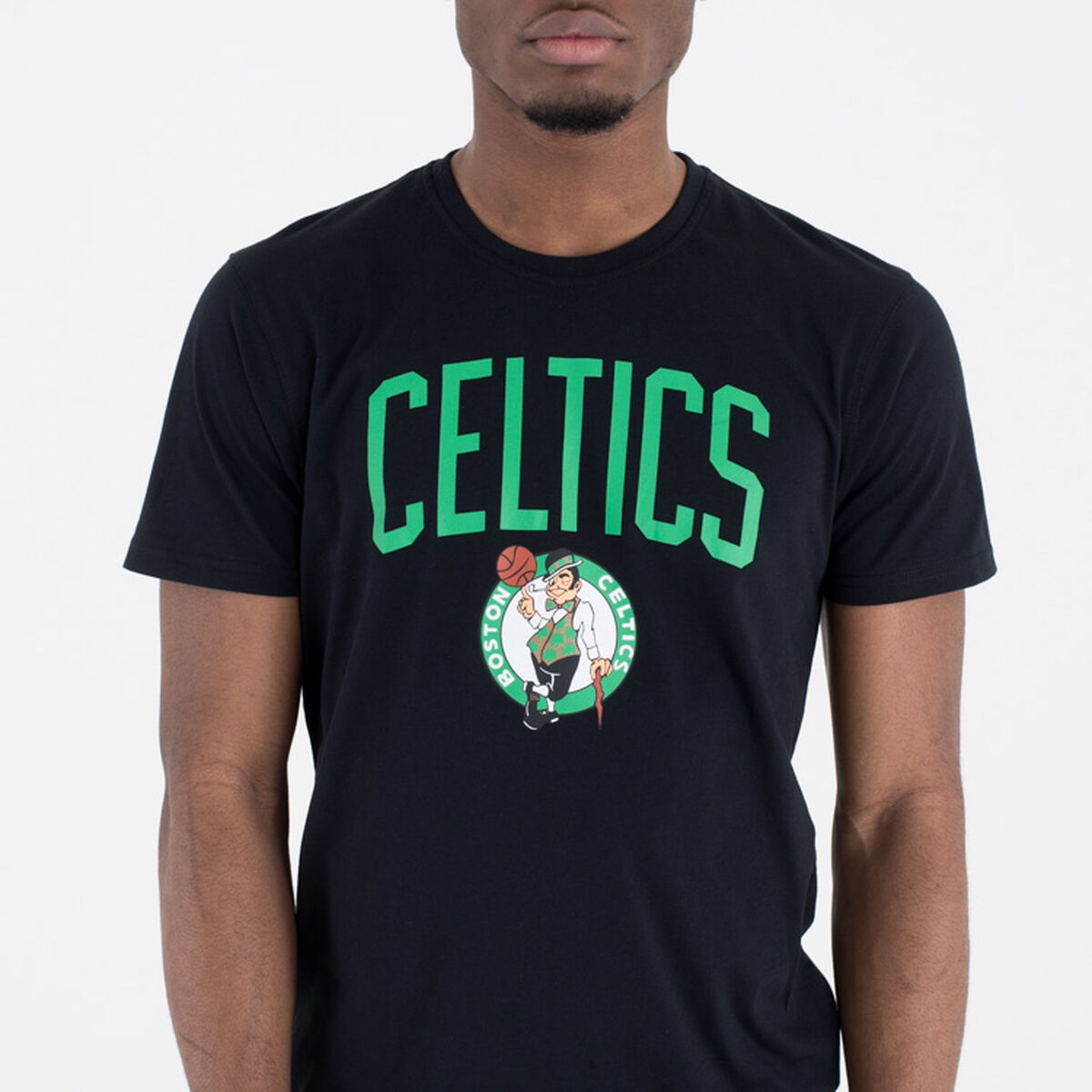 Camiseta de Manga Corta Hombre New Era NOS NBA BOSCEL 60505459  Negro