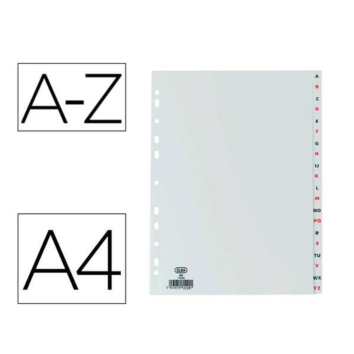 Separadores Elba 100204725 Blanco Cartulina (1 unidad)