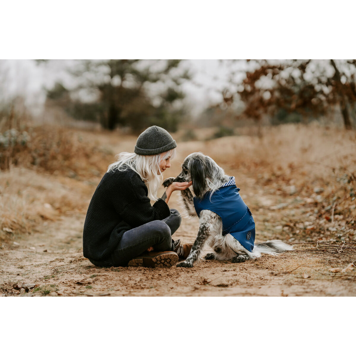 Abrigo para Perro Hunter Milford Azul 25 cm