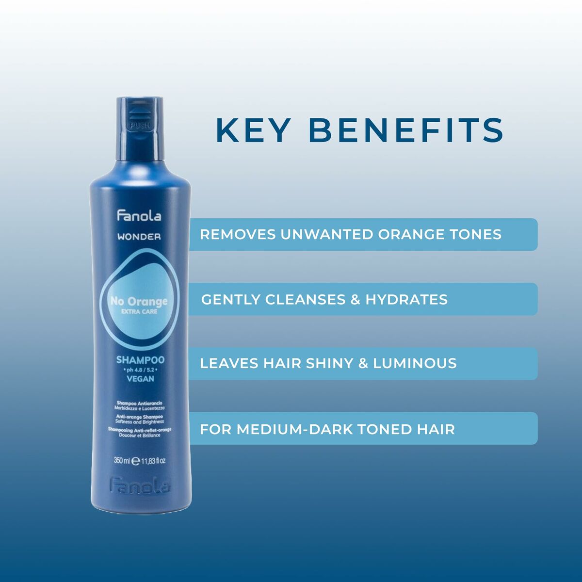 Champú Neutralizador del Color Fanola NO ORANGE 350 ml