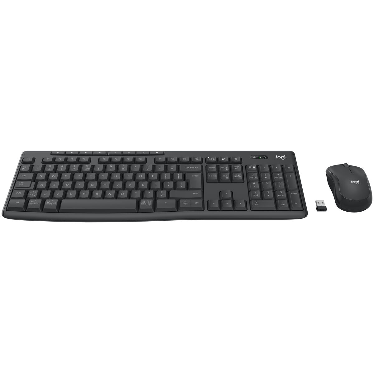 Teclado y Ratón Logitech 920-012077 Grafito Monocromo Inglés EEUU QWERTY