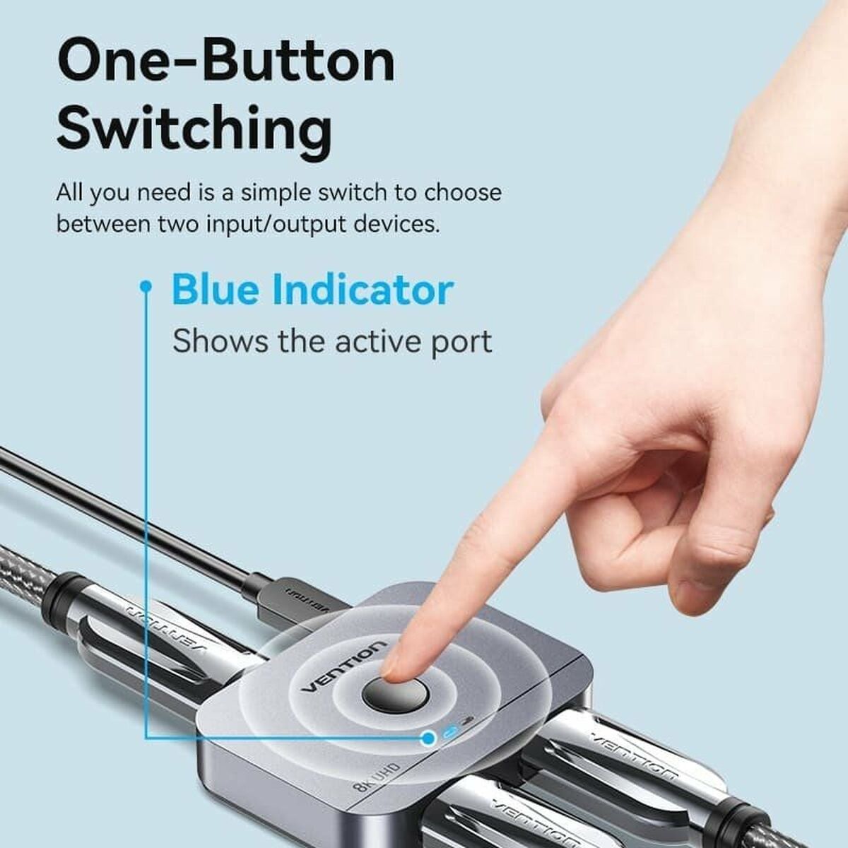 Conmutador HDMI Vention AKPH0 Gris 1 m