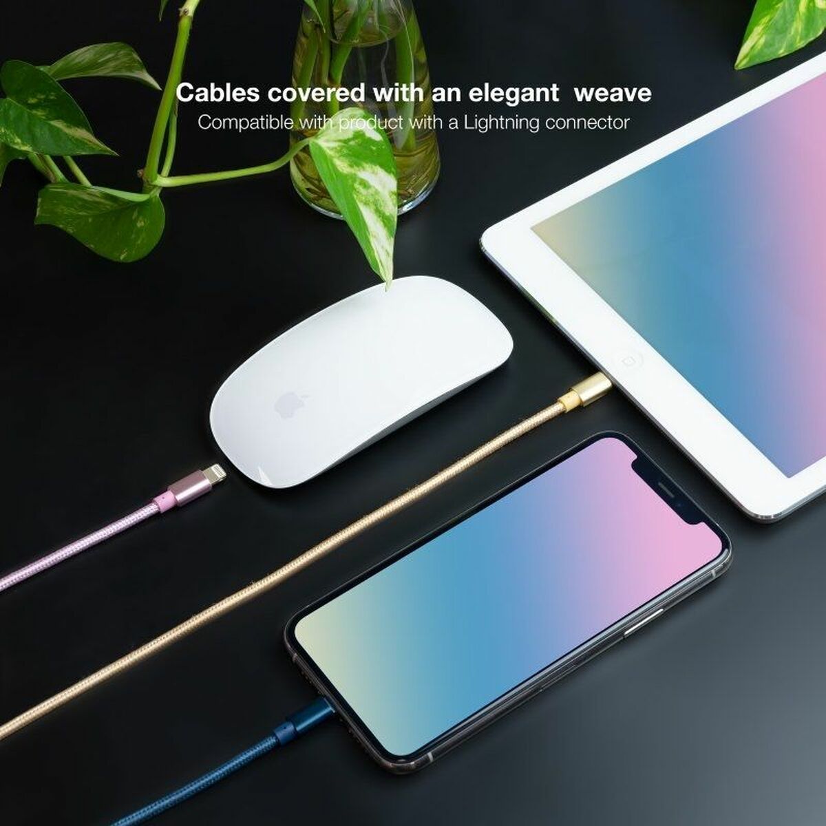 Cable Lightning NANOCABLE 10.10.0401-CO2 1 m