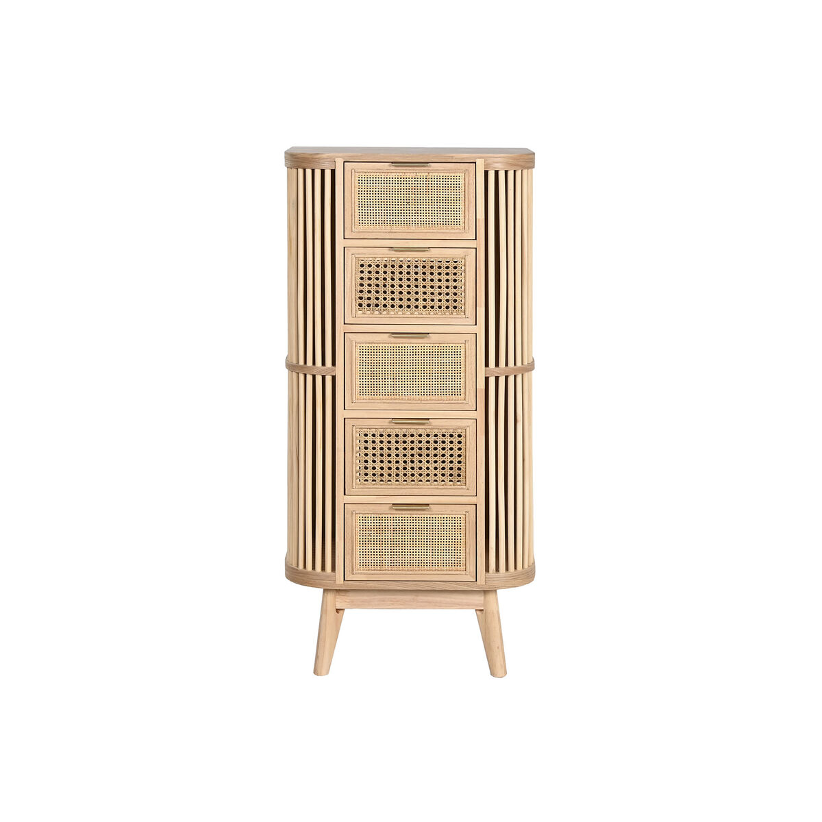Cajonera Home ESPRIT Dorado Natural Abeto 48 x 35 x 105 cm