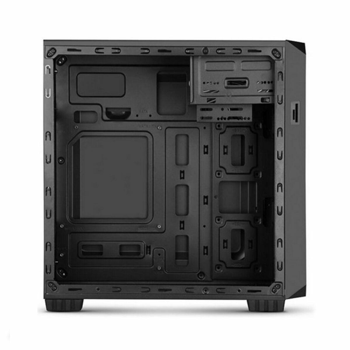Caja Minitorre Micro ATX con Lector de Tarjetas Nox-Xtreme NXCBAYMX2 Negro
