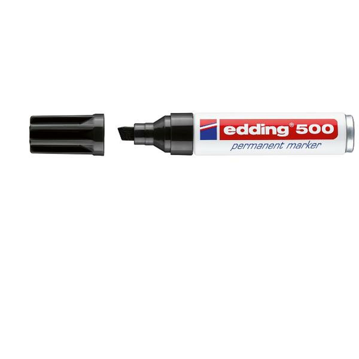Rotulador permanente Edding 500-01 Negro 200 Piezas (3 Unidades) (10 Unidades)