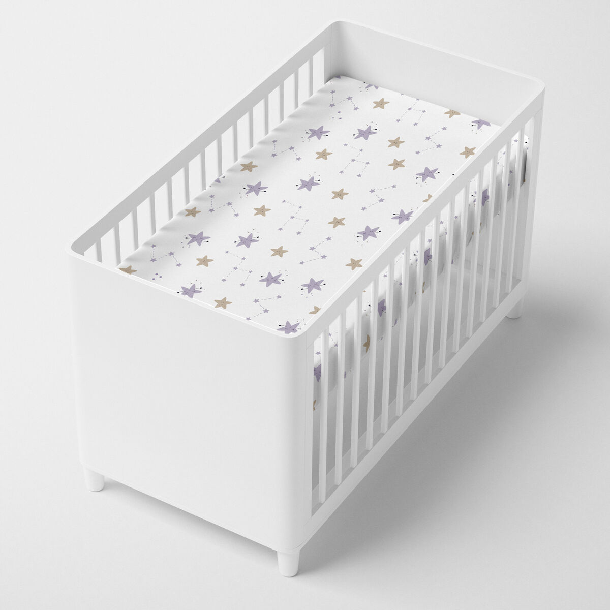 Sábana Bajera HappyFriday Moshi Moshi Moons Multicolor 60 x 120 x 14 cm