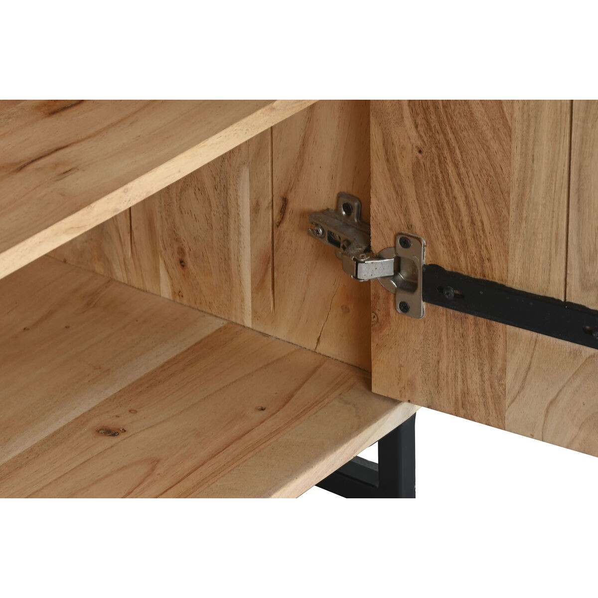 Aparador Home ESPRIT Marrón Metal Acacia 90 x 40 x 161 cm