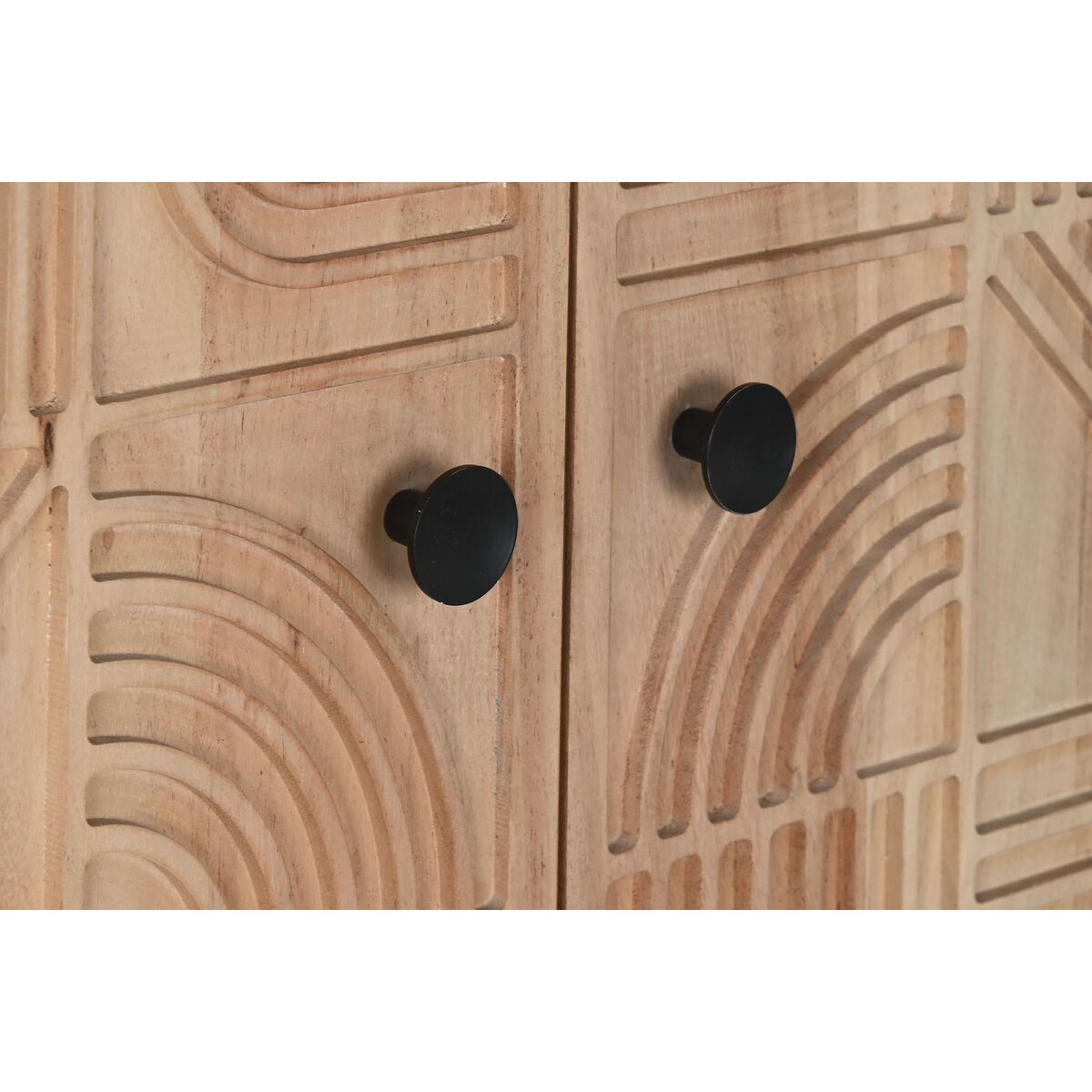 Aparador Home ESPRIT Marrón Metal Acacia 90 x 40 x 161 cm