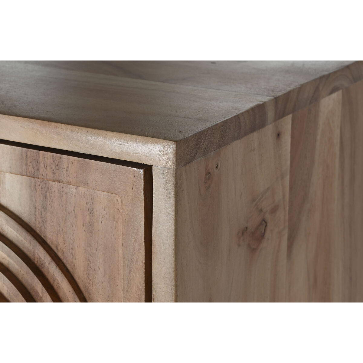 Aparador Home ESPRIT Marrón Metal Acacia 90 x 40 x 161 cm