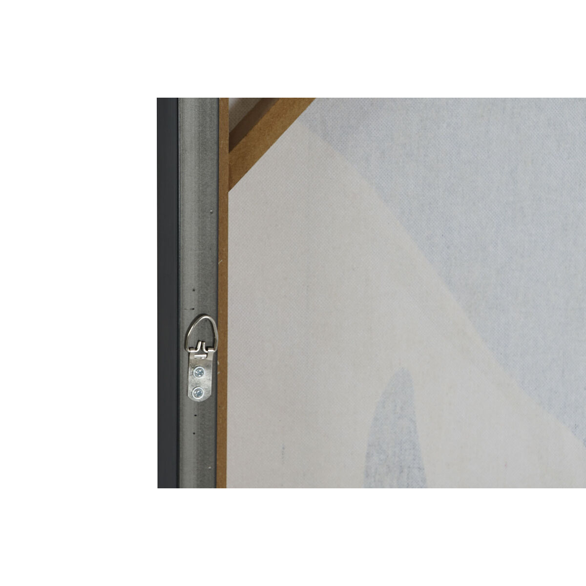 Lienzo Home ESPRIT Blanco Negro Beige Hoja de planta Urbano 63 x 4,3 x 93 cm (2 Unidades)