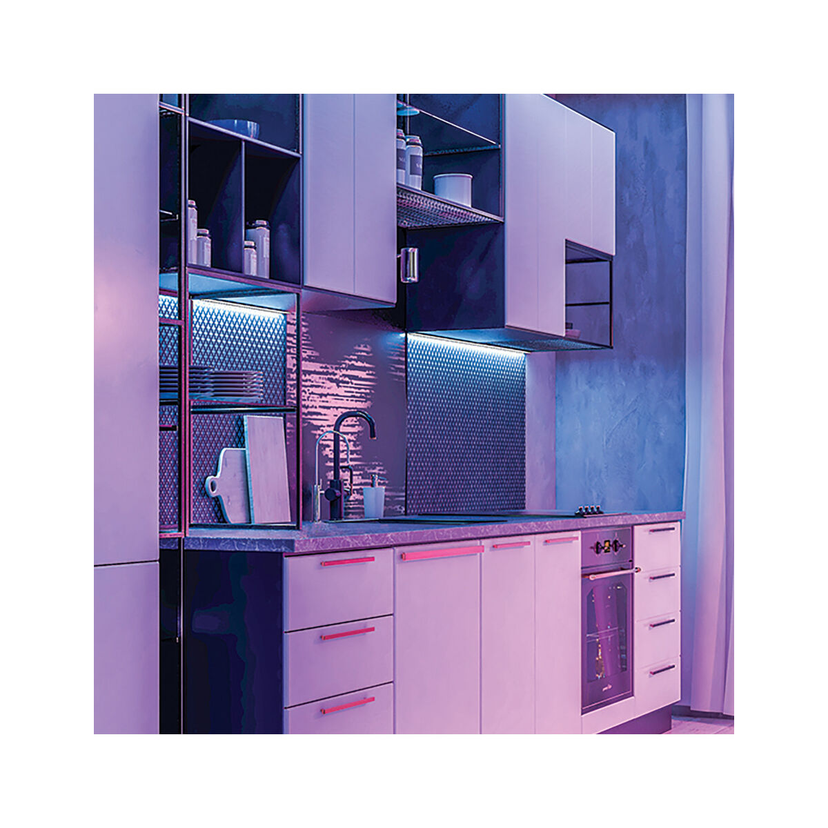 Tiras LED Muvit MIOLST002 5 m Negro Multicolor Dorado F