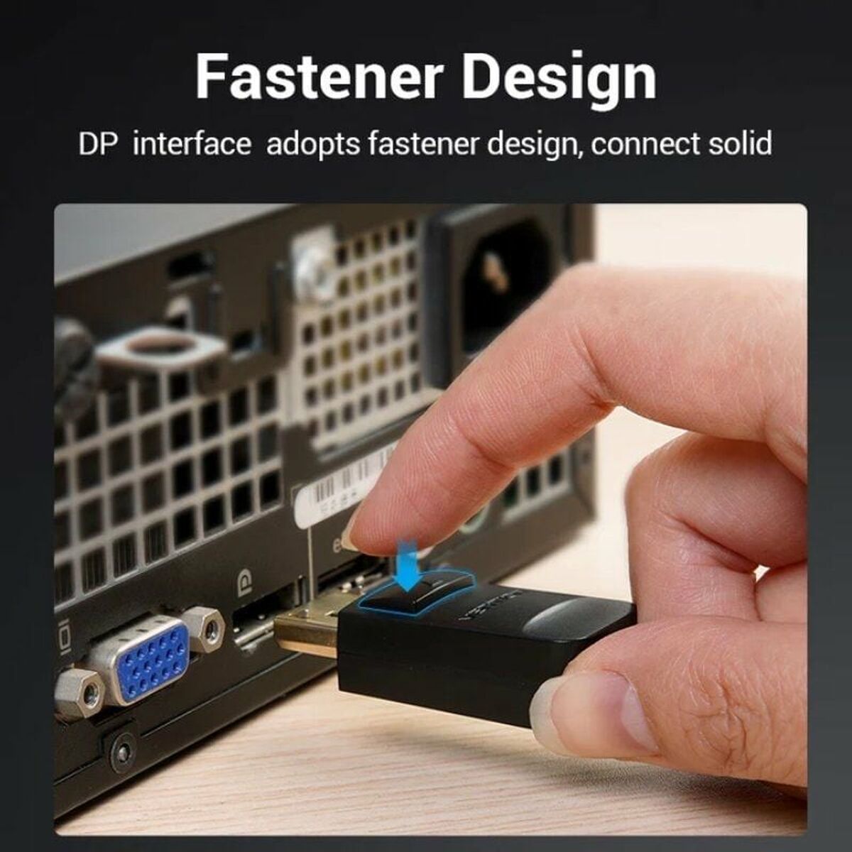 Adaptador DisplayPort a VGA Vention HBLBH Negro 2 m